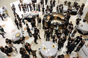 Distribuidores Parker durante o coffee break – Foto: Luciano Coca Fotografia.